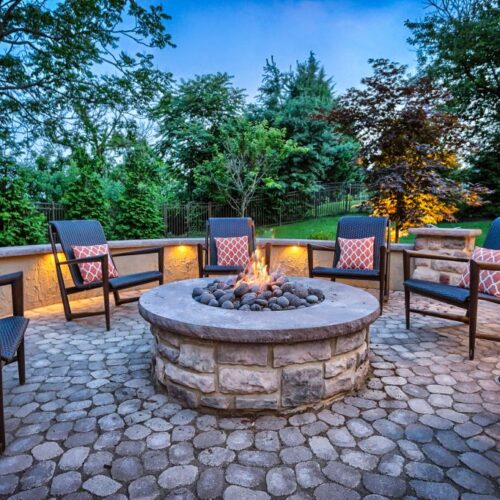 Hardscaping Fire pit by Spayd's