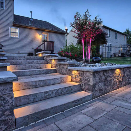 Hardscaping steps by Spayd's