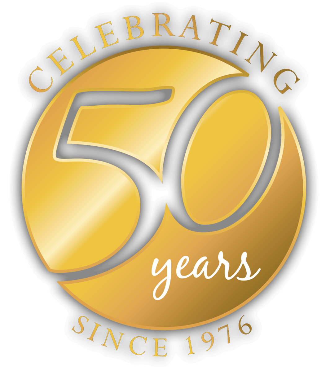 50th Anniversary badge