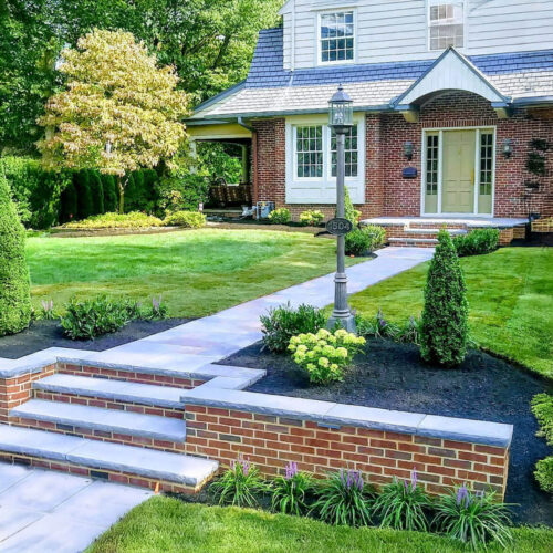 Hardscaping steps and walkway by Spayd's