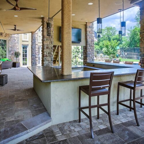 Beautiful outdoor kitchen by Spayd's