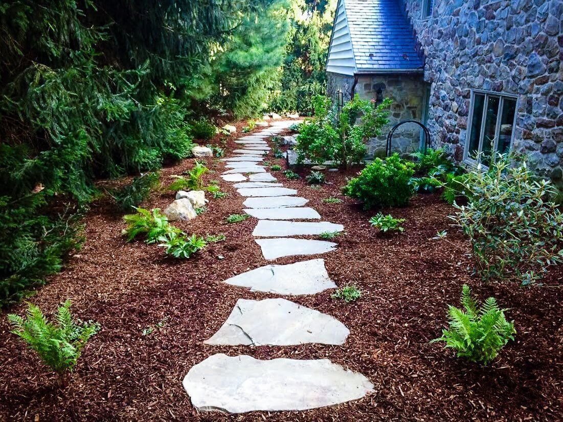 Hardscaping around house by Spayd's