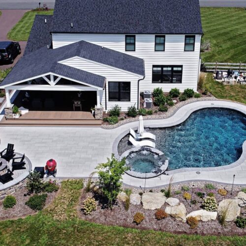 Custom in-ground Pool by Spayd's