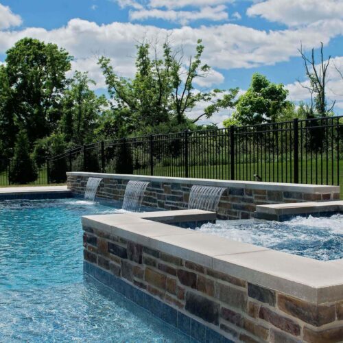 Custom in-ground Pool by Spayd's