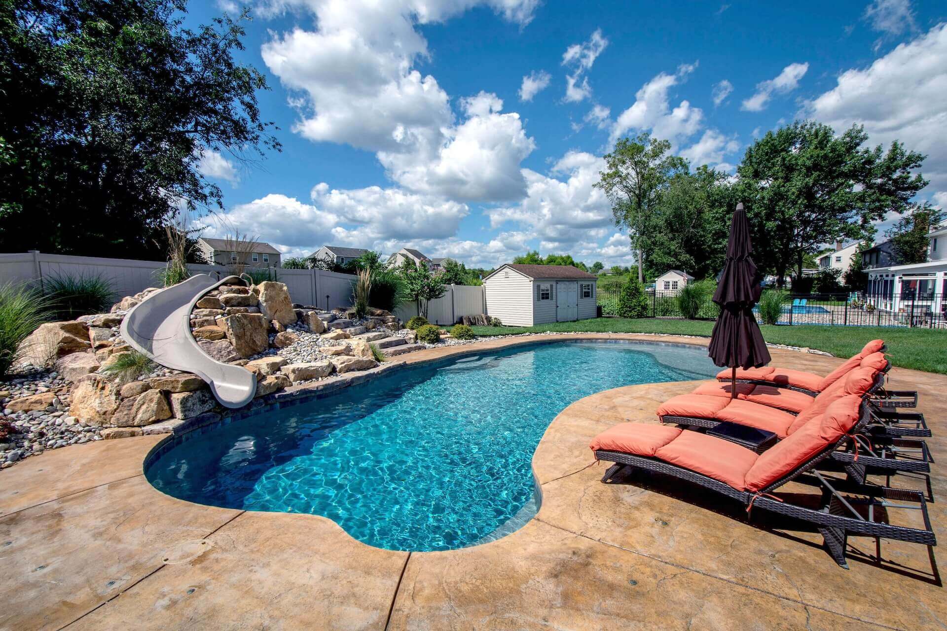 Custom in-ground Pool by Spayd's