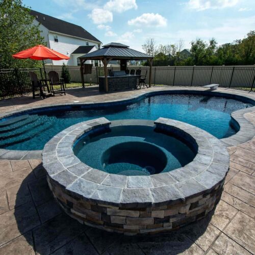Custom in-ground Pool by Spayd's