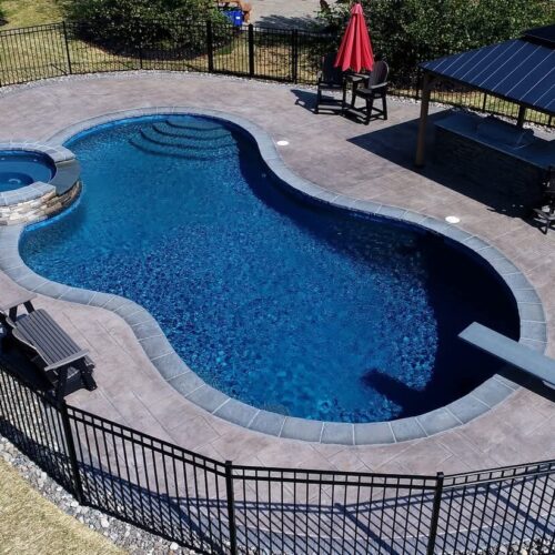 Custom in-ground Pool by Spayd's