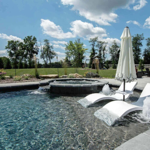 Custom in-ground Pool by Spayd's