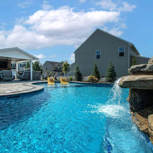 Custom in-ground Pool by Spayd's